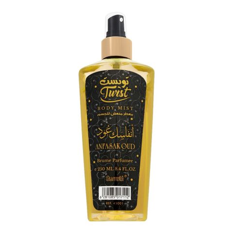 Surrati Twist Anfasak Oud Body Mist, 250ml