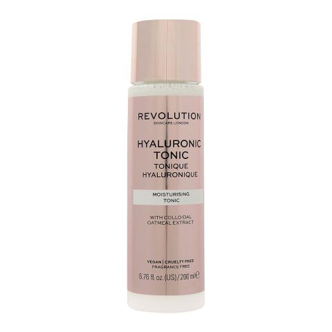 Makeup Revolution Hyaluronic Tonic, Fragrance Free, 200ml