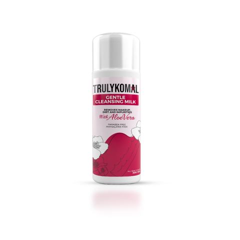 Truly Komal Gentle Cleansing Milk, Paraben Free, All Skin Types, 300ml