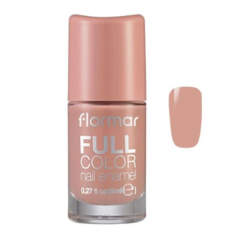 Flormar Full Color Nail Enamel, FC46 Rose Pumps, 8ml