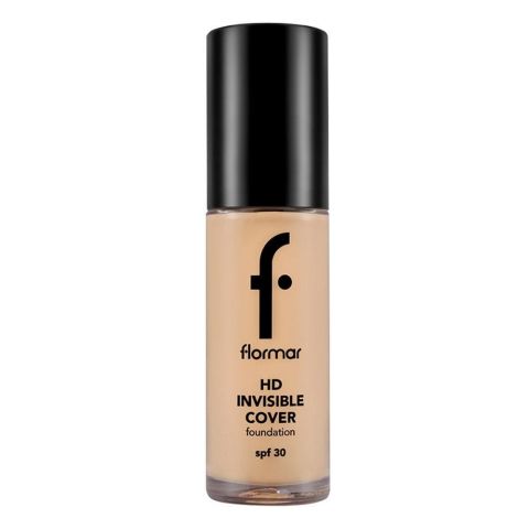 Flormar Invisible Coverage HD Foundation, 50 Light Beige 30ml