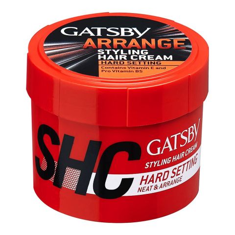 Gatsby Arrange Styling Hair Cream, Hard Setting, 250g