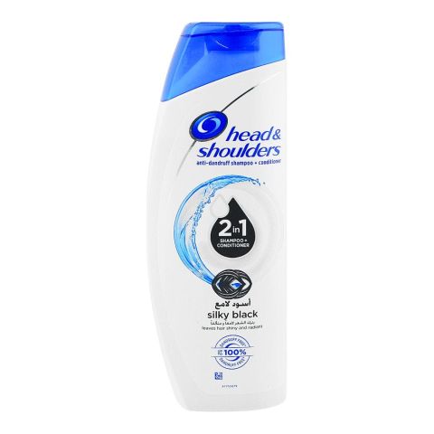 Head & Shoulders Silky Black 2-In-1 Anti-Dandruff Shampoo + Conditioner, 360ml