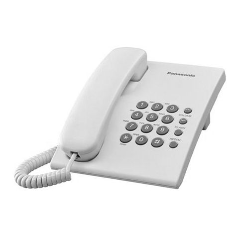 Panasonic Corded Phone, Black, KX-TS500MX