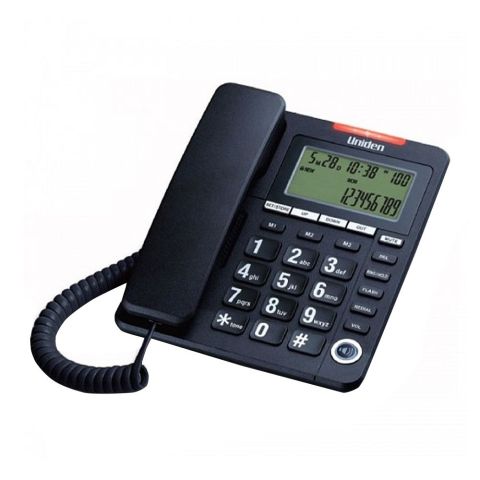 Uniden Caller ID Phone, Black, AS7408