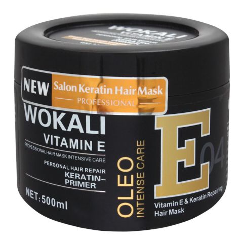 Wokali Vitamin E & Keratin Repairing Hair Mask, 04, 500ml