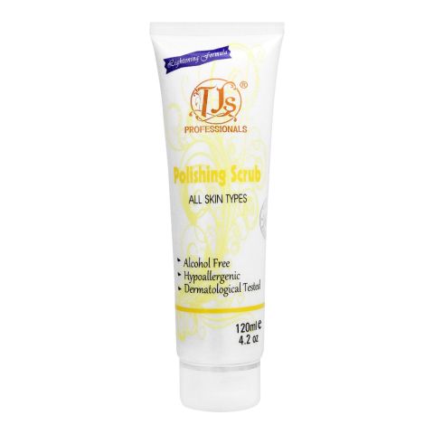 TJs Professionals Polishing Scrub, Alcohol Free, All Skin Types, 120ml