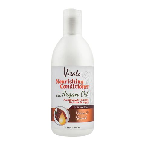 Vitale Argan Oil Renew & Nourish Nourishing Conditioner, For Damaged Hair, 335ml