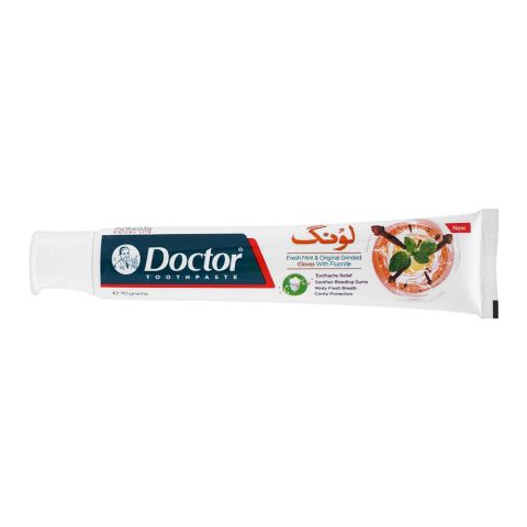 Doctor Fresh Mint & Original Grinded Cloves Fluoride Toothpaste, 70g