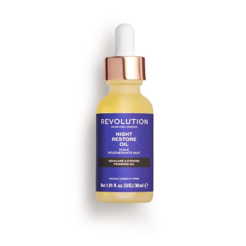 Makeup Revolution Skincare Squalene Night Restore Oil Night Serum, 30ml