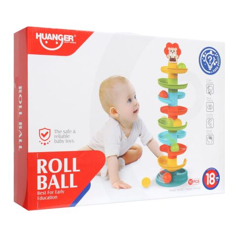 Huanger Roll Ball, 16 Pieces, 18m+, HE0292