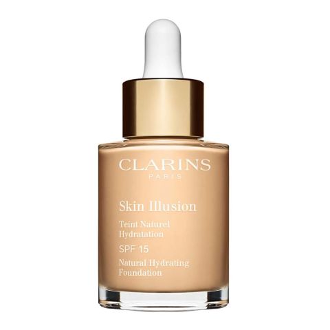 Clarins Paris Skin Illusion Natural Hydrating Foundation, SPF 15, 101 Linen