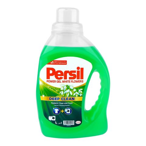 Persil White Flower Deep Clean Power Gel Liquid Laundry Detergent, 1 Liter