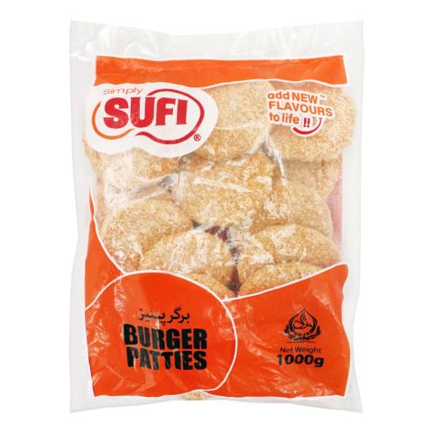 Sufi Burger Patties, (Poly Bag), 1000g