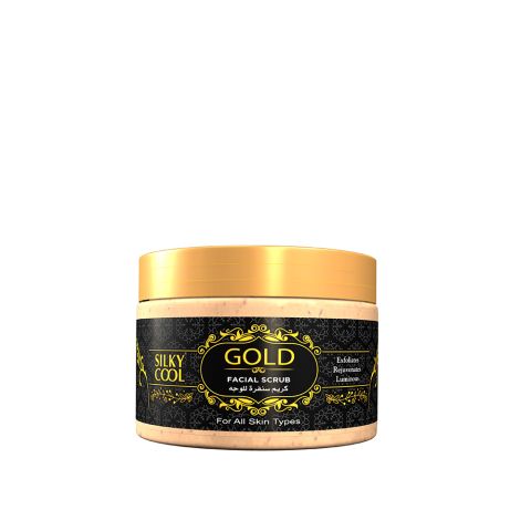 Silky Cool Gold Facial Scrub, All Skin Types, 350ml