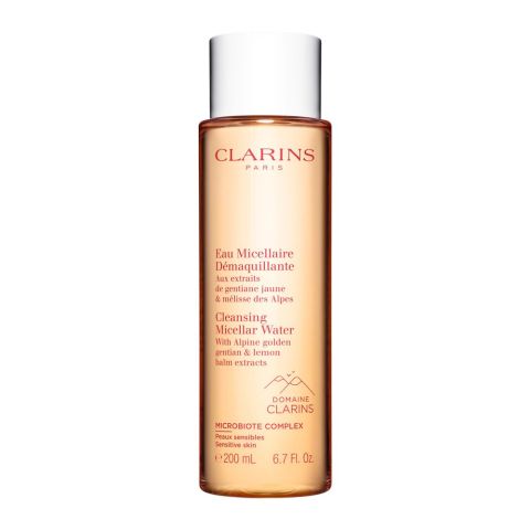 Clarins Paris Cleansing Micellar Water, With Alpine Golden Gentian & Lemon Balm Extracts, 200ml