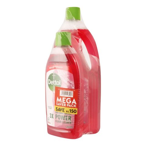 Dettol Multi-Purpose Floral Cleaner, Mega Saver Pack, 1000ml