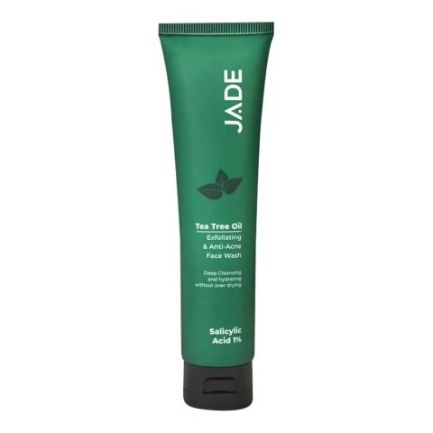 Jade Tea Tree Oil Exfoliating & Anti-Acne Face Wash, 100ml