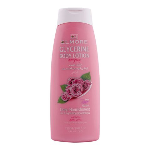 Elmore Deep Nourishment Glycerine Rose Extract Body Lotion, 250g