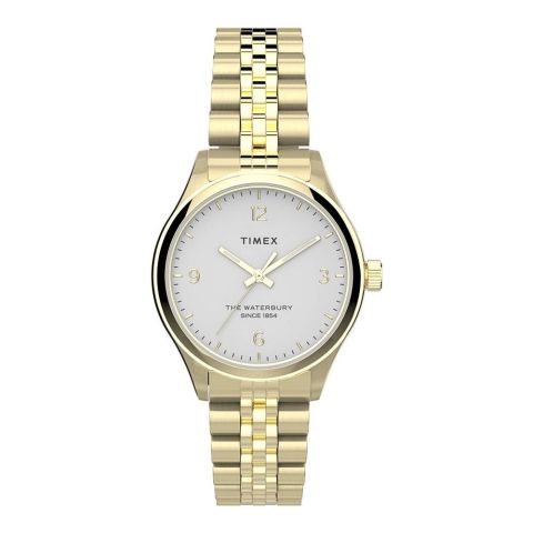 Timex Women's Waterbury Traditional 34mm Watch, Gold-Tone, TW2T74800