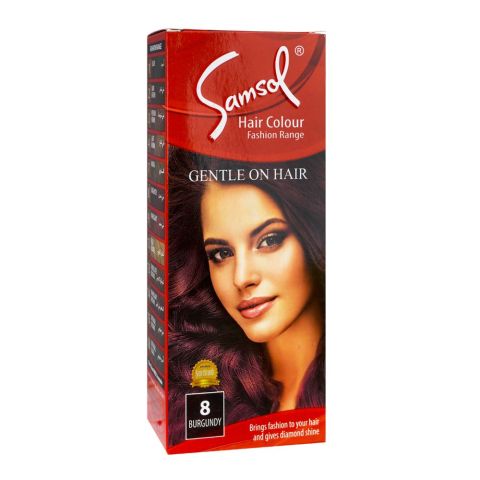 Samsol Fashion Range Hair Colour, 8 Burgundy