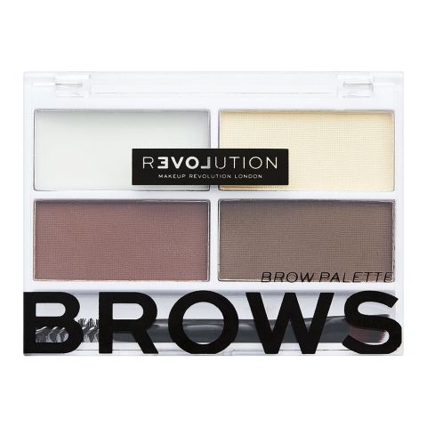 Makeup Revolution Relove Colour Cult Brow Palette, Dark