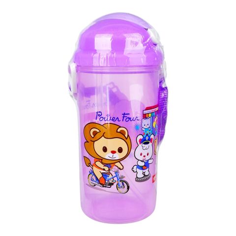 Lion Star Plastic Rocco Water Bottle, 600ml, Purple, NN-10