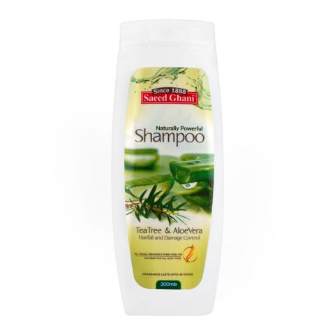 Saeed Ghani Tea Tree & Aloe Vera Shampoo, 200ml