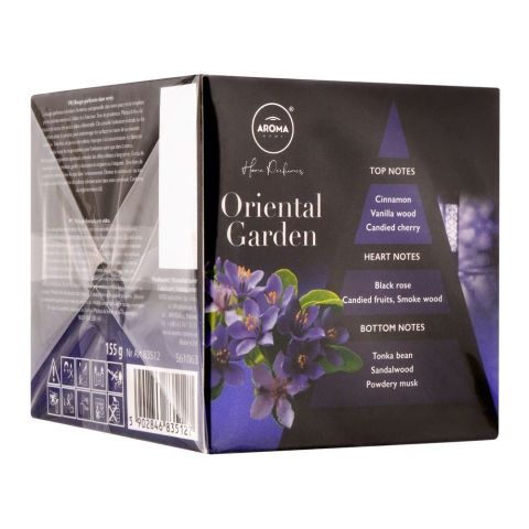 Aroma Home Oriental Garden Scented Candle, 155g