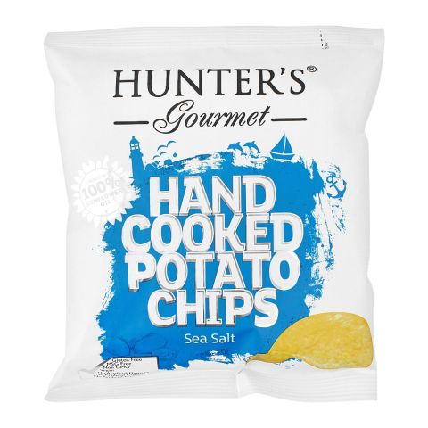 Hunter's Gourmet Sea Salt Hand Cooked Potato Chips, 40g