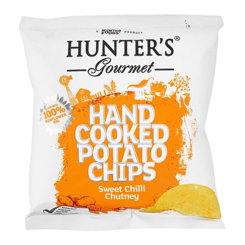 Hunter's Gourmet Sweet Chilli Chutney Hand Cooked Potato Chips, 40g