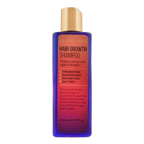 CoNatural Hair Growth Shampoo, Paraben & Sulfate Free, 260ml