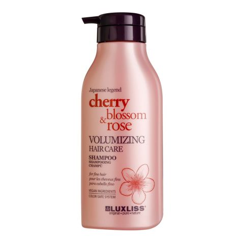 Beaver Luxliss Cherry Blossom & Rose Volumizing Hair Care Shampoo, 500ml