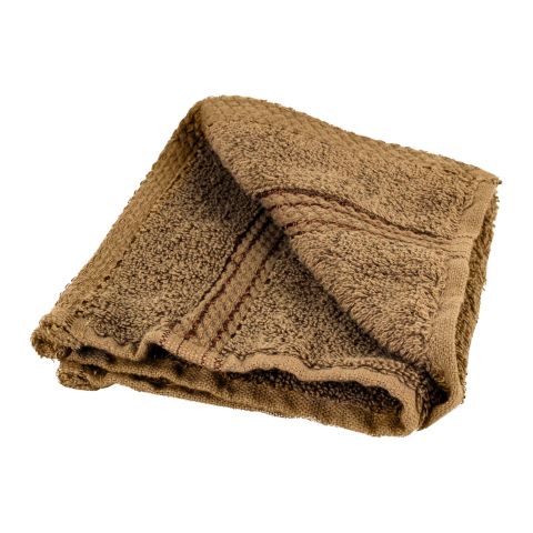 Cotton Tree Combed Cotton Wash Towel, 30x30, Medium Brown