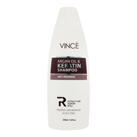 Vince Anti-Breakage Argan Oil & Keratin Shampoo, 230ml