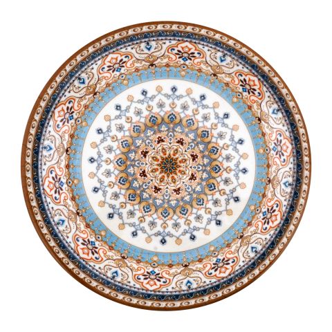 Sky Melamine Deep Plate, Golden, 8 Inches