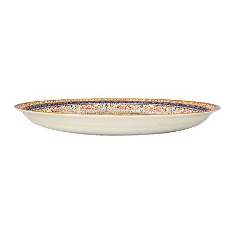 Sky Melamine Thal, Medium, Golden, 15 Inches, Elegant Serving Plate, Durable Design