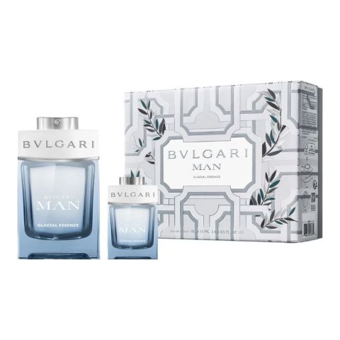 Bvlgari Man Glacial Essence Perfume Set, EDP 100ml + EDP 15ml