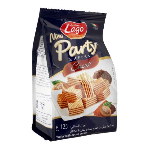 Lago Mini Party Cocoa Wafers, 125g