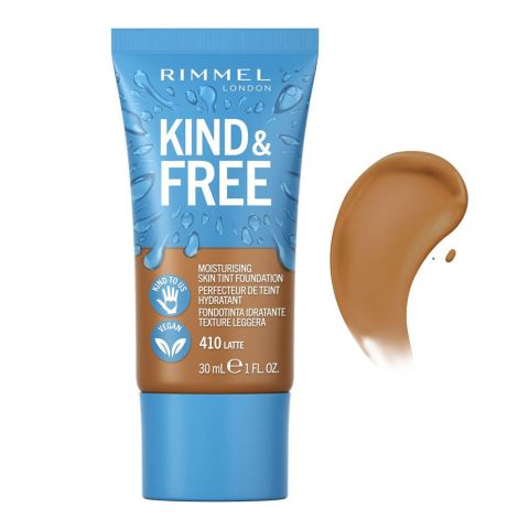 Rimmel Kind & Free Moisturizing Skin Tint Foundation, 410 Latte