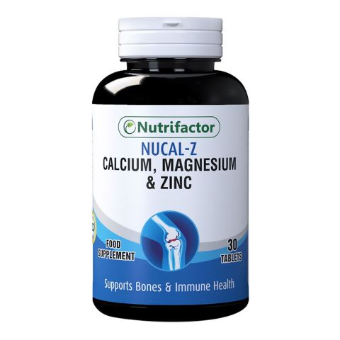 Nutrifactor Nucal-Z Calcium, Magnesium & Zinc Food Supplement, 30 Tablets