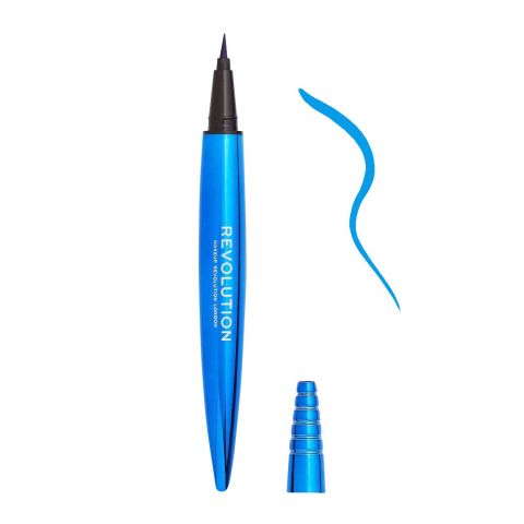 Makeup Revolution Renaissance Flick Intense Blue Felt Eyeliner, 0.8g