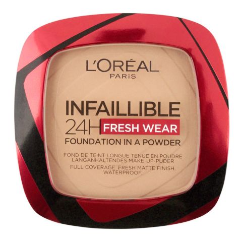 L'Oreal Paris Infallible 24H Fresh Wear Powder Foundation, 140 Golden Beige