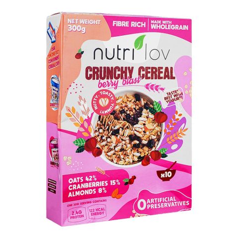 Nutri Lov Berry Blast Crunchy Cereal, 300g