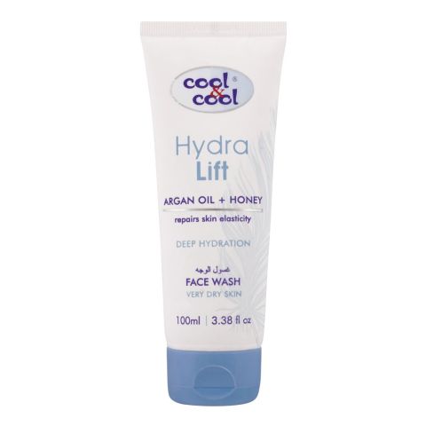 Cool & Cool Hydra Lift Deep Hydration Face Wash, Very Dry Skin, 100ml