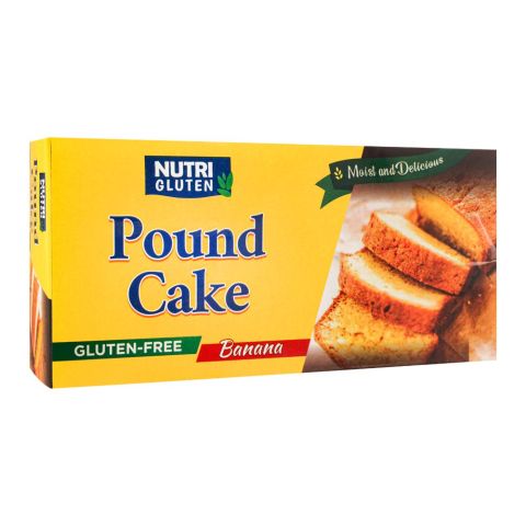 Nutri Gluten Pound Cake, Banana, Gluten Free, 200g