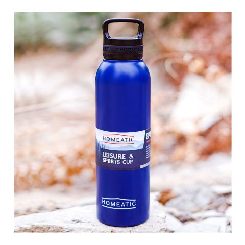 Homeatic Stainless Steel Water Bottle, 730ml, Blue, HKA-034