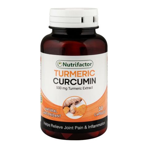 Nutrifactor Turmeric Curcumin Food Supplement Tablets, 30-Pack