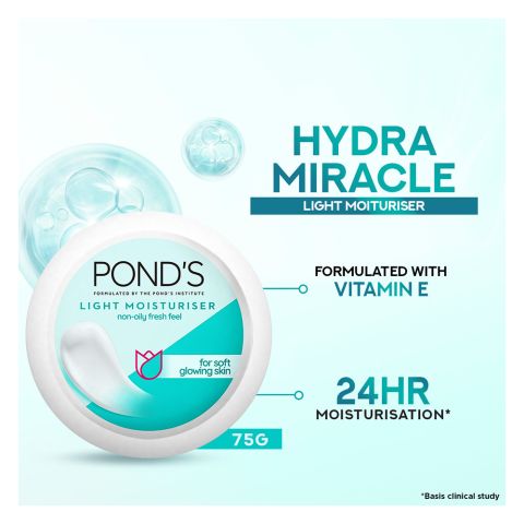 Pond's Light Moisturizer Soft Glowing Skin Cream, 75g