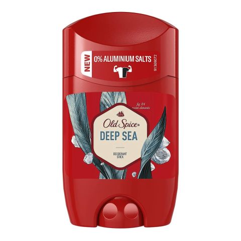 Old Spice Deep Sea, 0% Aluminium Salts Deodorant Stick, 50ml